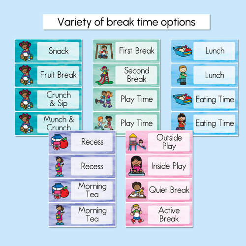 Resource preview 4 for Editable Visual Timetable or Class Schedule - The Sea of Wonder Collection - Calming Classroom Decor