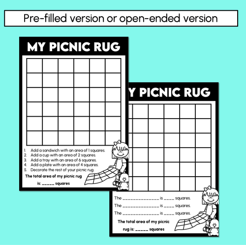 Resource preview 2 for My Picnic Rug Area Activity