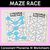 1 for Consonant Phoneme M Words Maze Race - Consonant M Words Worksheets