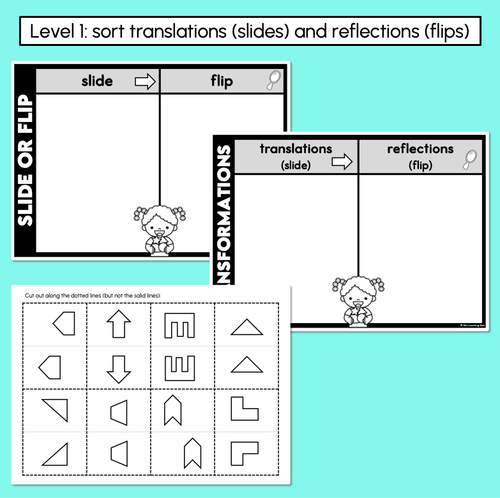 Resource preview 2 for 2D Shape Transformations - Sorting Templates