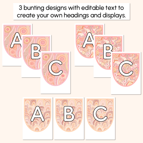 Resource preview 2 for EDITABLE SCALLOPED BUNTING - The Jagun Collection