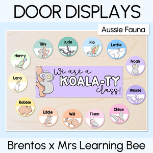 Classroom Door or Window Display - Editable - Aussie Fauna - The Brentos Collection