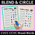7 for Blend & Circle - CVC CVCC CCVC Words Blending Mats Bundle