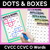 4 for Dots and Boxes Phonics Game - CVCC CCVC Bundle