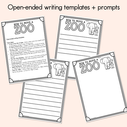 Resource preview 3 for How To Move A Zoo Writing, Maths & Design Prompt Editable Slides - Book Week 2025