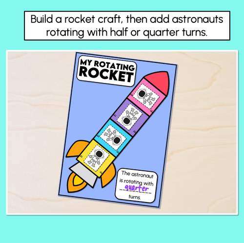Resource preview 2 for Rotating Rocket - Types of Turns Math Craft