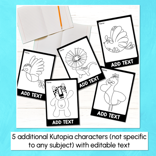 Resource preview 3 for Editable Subject Book Covers - The Kutopia Collection