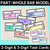 1 for Part-Whole Bar Model Task Cards - 2-Digit & 3-Digit Numbers