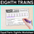 1 for Equal Parts: Eighths - Eighth Trains Worksheet