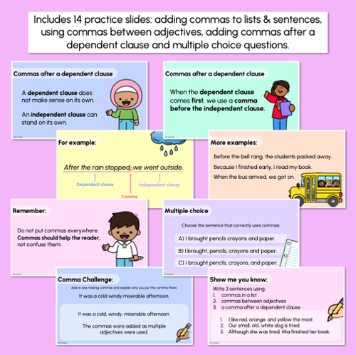 Resource preview 3 for Commas Explicit Teaching Slides