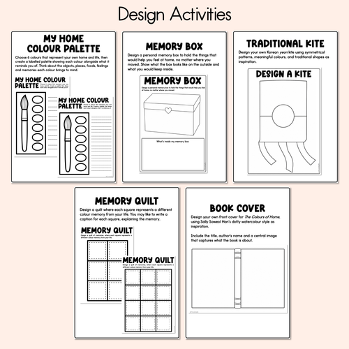 Resource preview 6 for The Colours of Home Printable Pack - Literacy, Maths, Book Crafts & Design Printables - Book Week 2026