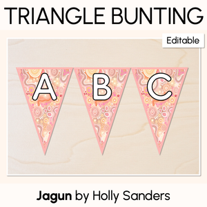 EDITABLE TRIANGLE BUNTING - The Jagun Collection