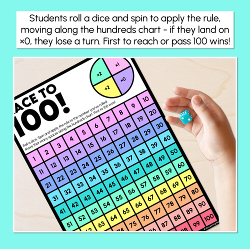Resource preview 2 for Race to 100 - Multiplication Game