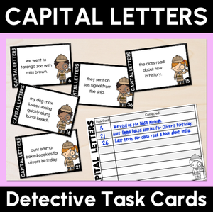 Capital Letters Task Cards