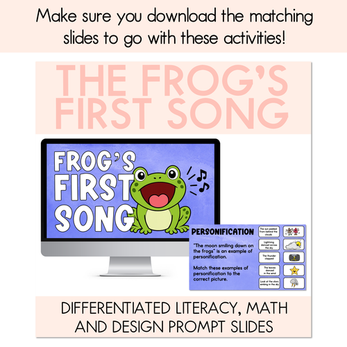 Resource preview 7 for Frog's First Song Printable Pack - Literacy, Maths, Book Crafts & Design Printables - Book Week 2026