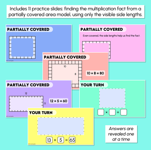 Resource preview 3 for Representing Multiplication Using Area Models Teaching Slides