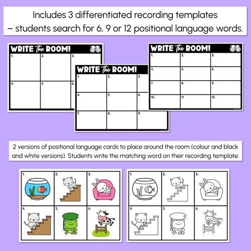 Resource preview 3 for WRITE THE ROOM - Positional Language