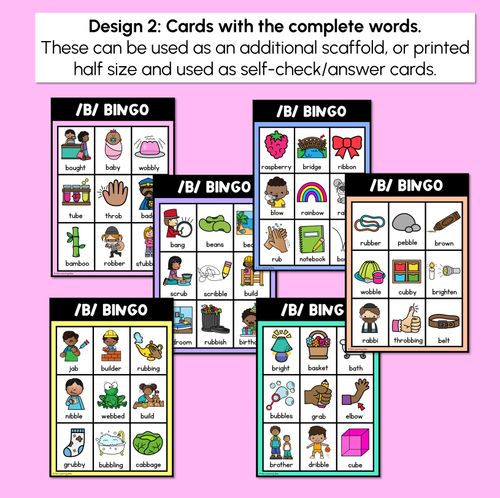 Resource preview 3 for B SOUND BINGO - Ways to spell the /b/ phoneme