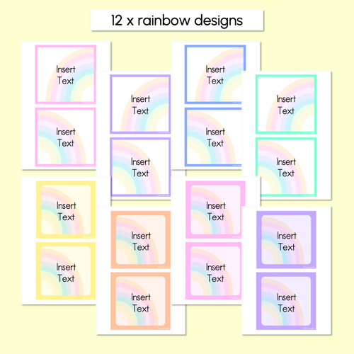 Resource preview 3 for BOOK BOX HOLDER EDITABLE LABELS- The Kasey Rainbow Collection