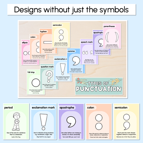 Resource preview 3 for PUNCTUATION POSTERS - The Brentos Collection