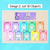 3 for 3D Object Posters - Watercolour Rainbow - The Kutopia Collection 