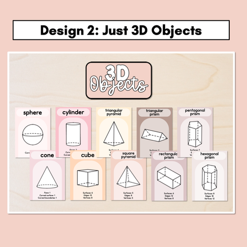 Resource preview 3 for 3D Object Posters - Neutral Classroom Decor
