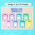 3 for 2D Shape Posters - Watercolour Rainbow - The Kutopia Collection 