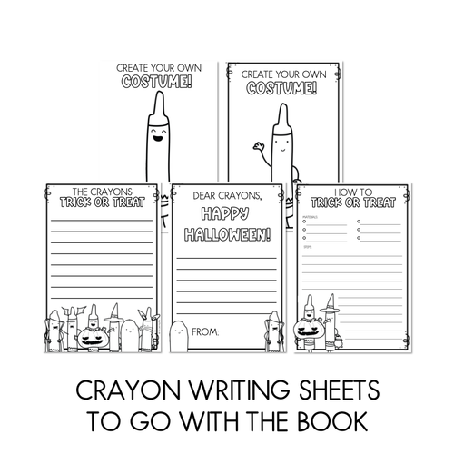 Resource preview 3 for Crayons Trick Or Treat Crafts and Writing Pages