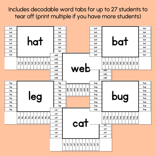 Resource preview 3 for Halloween Scoot - Halloween-Themed Read the Room & Write the Room - CVC Words
