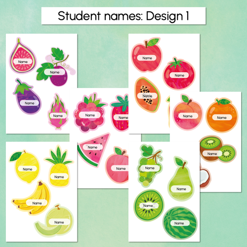 Resource preview 3 for Fruit Pun Door Displays - The Tutti Frutti Collection - Colourful Classroom Decor