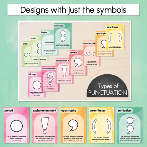 Resource preview 3 for Punctuation Posters - The Tutti Frutti Collection - Colourful Classroom Decor