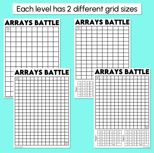 Resource preview 3 for Arrays Battle - Multiplication Activity