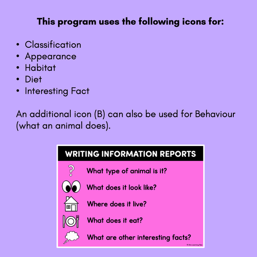 Resource preview 4 for INFORMATIVE TEXTS WRITING PROGRAM - Informational Writing in K-2