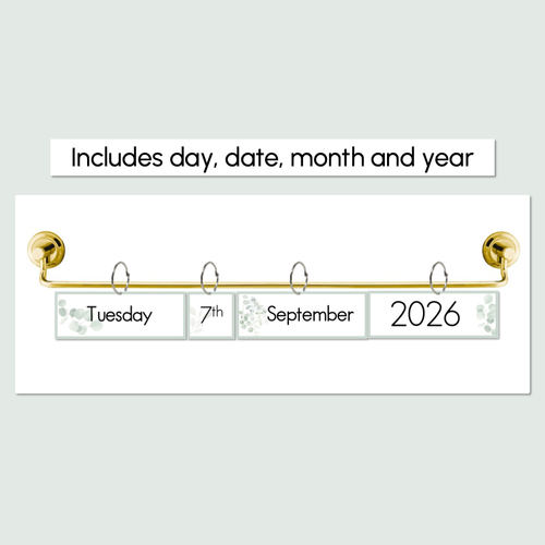 Resource preview 3 for Classroom Flip Calendar - The Eucalyptus Edit - Eucalyptus Classroom Decor