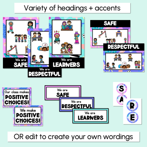 Resource preview 3 for Positive Behaviour for Learning Posters- The Wonderland Collection