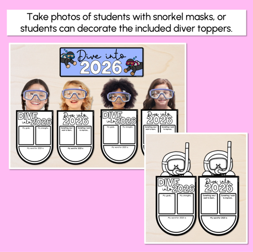 Resource preview 3 for Dive into 2026 - Editable Back to School Display Templates