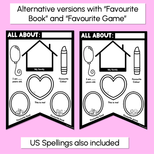 Resource preview 3 for ALL ABOUT ME BUNTING - Back to School Activity & Display