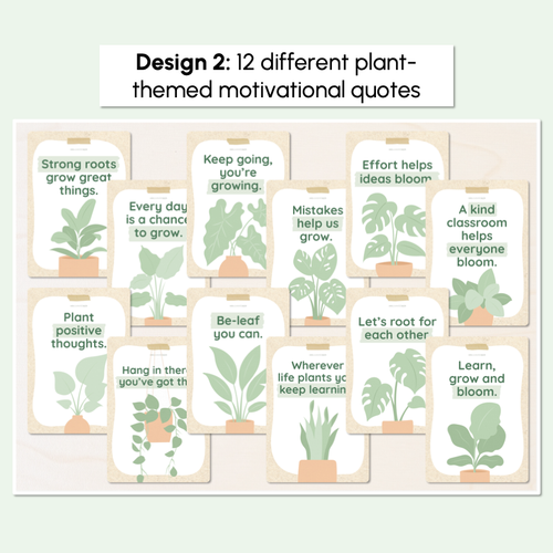 Resource preview 3 for Inspirational or Motivational Quote Posters - The Greenhouse Collection - Natural Classroom Decor
