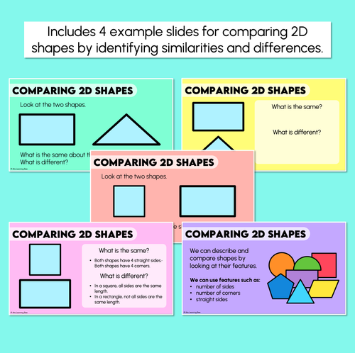 Resource preview 3 for Describing & Comparing 2D Shapes - Digital Slides