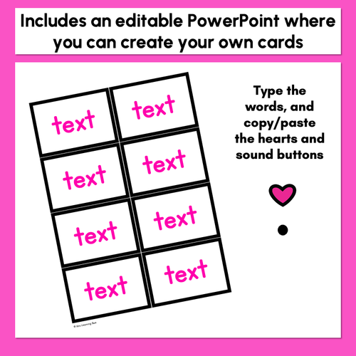 Resource preview 3 for Heart Word Flash Cards