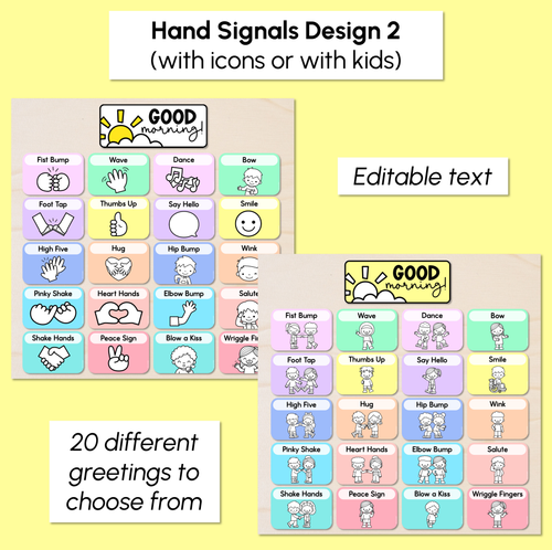 Resource preview 3 for Morning Greetings - Editable Rainbow Templates