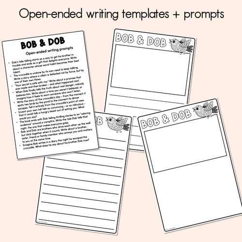 Resource preview 3 for Bob and Dob Printable Pack - Literacy, Maths, Book Crafts & Design Printables - Book Week 2026