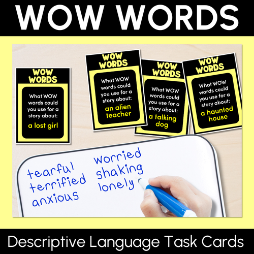 Resource preview 3 for VCOP Descriptive Language Task Card Bundle