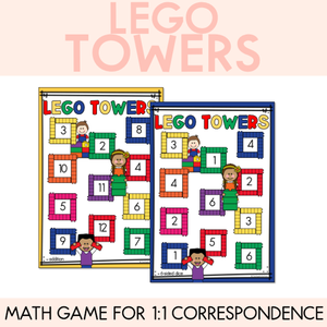Lego Towers For Counting - Mathematics Game for Kindergarten