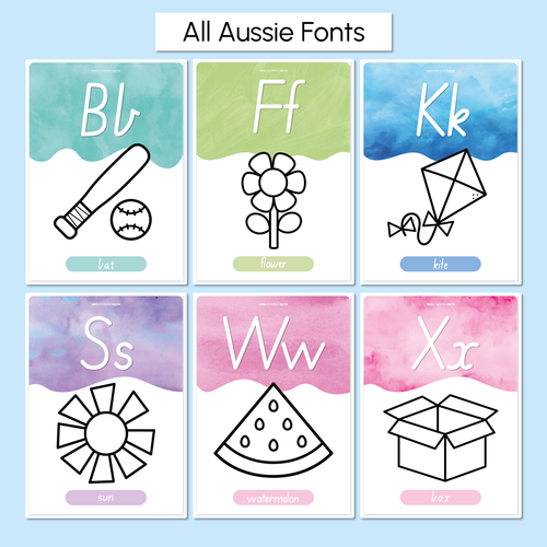 Resource preview 3 for Alphabet Posters (Younger Years) - The Sea of Wonder Collection - Calming Classroom Decor
