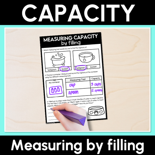 Resource preview 3 for Measure & Compare Capacity by Filling - Grade 1 & 2 Unit of Work