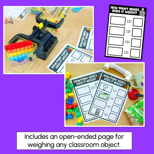 Resource preview 3 for Mass Activities Kindergarten - Teddy Bear Weighing
