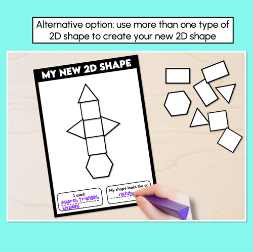 Resource preview 3 for My New 2D Shape - Combining 2D Shapes Printables