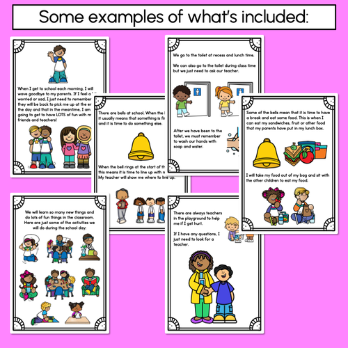 Resource preview 3 for Starting School Social Story - Editable