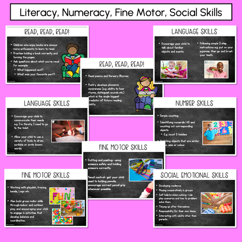 Resource preview 3 for Preparing your child for school - EDITABLE Parent Presentation